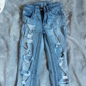 American Eagle ripped jeans
